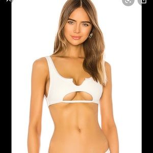 Frankie’s Bikinis White Cole Top